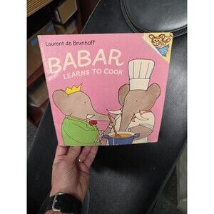 Vintage Babar Learns To Cook 78Softcover Laurent de Brunhoff Pictureback B17